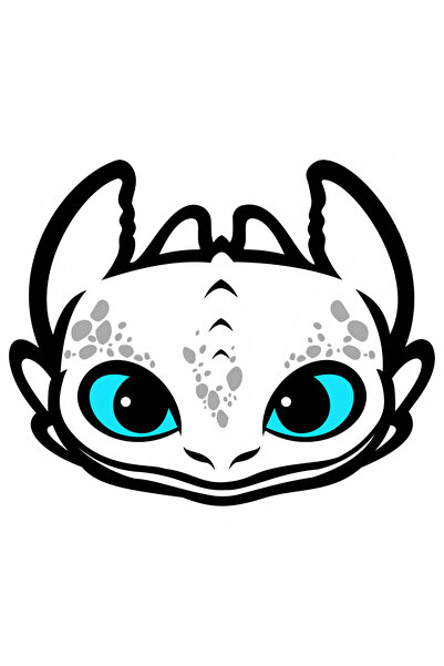 INOVATIX Set de 8 piese, Autocolant Cum să-ți dresezi dragonul Furia Nopții 1...