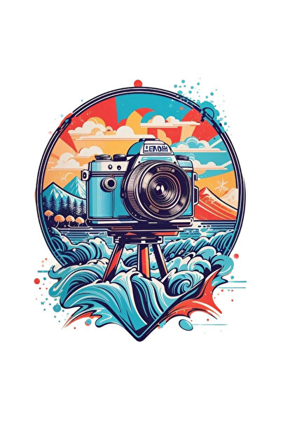 INOVATIX Σετ 8 τεμαχίων, Αυτοκόλλητο City Camera, INOVATIX®. 6 εκ.