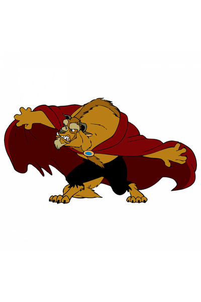 INOVATIX Σετ 8 τεμαχίων, Αυτοκόλλητο Η Πεντάμορφη και το Τέρας, INOVATIX®. 6 εκ.