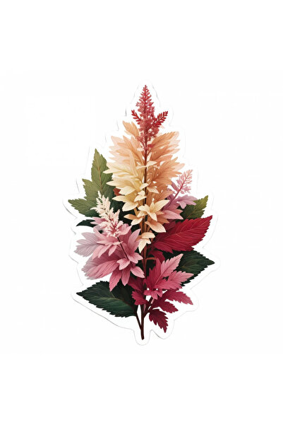 INOVATIX Set de 8 bucăți, autocolant buchet de flori Astilbe, INOVATIX®. 6 cm