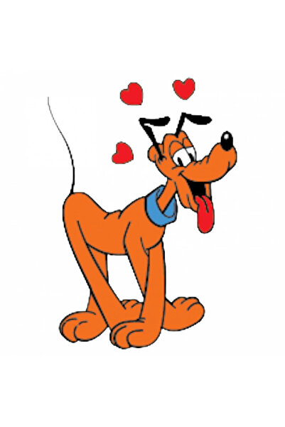 INOVATIX Set de 8 piese, autocolant Disney Pluto îndrăgostit, INOVATIX®. 6 cm