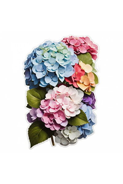 INOVATIX Set de 8 bucăți, autocolant buchet de hortensii, INOVATIX®. 6 cm