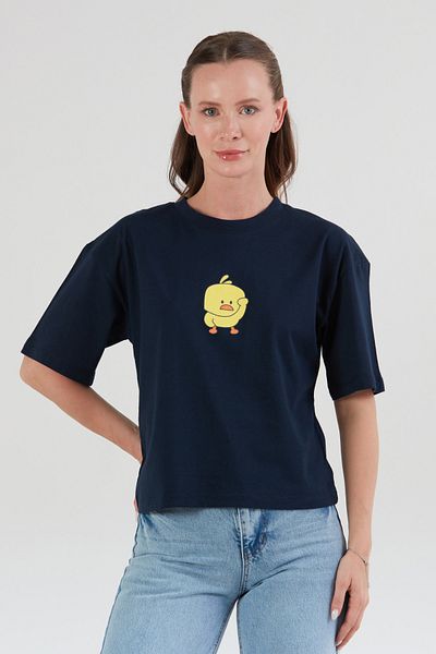 Fulla Moda Chick Printed Short Sleeve T-Shirt