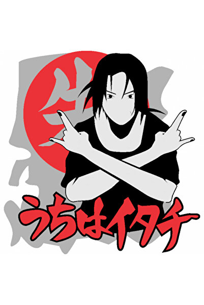 INOVATIX Set de 8 piese, autocolant Itachi Uchiha Naruto Anime, INOVATIX®. 6 cm