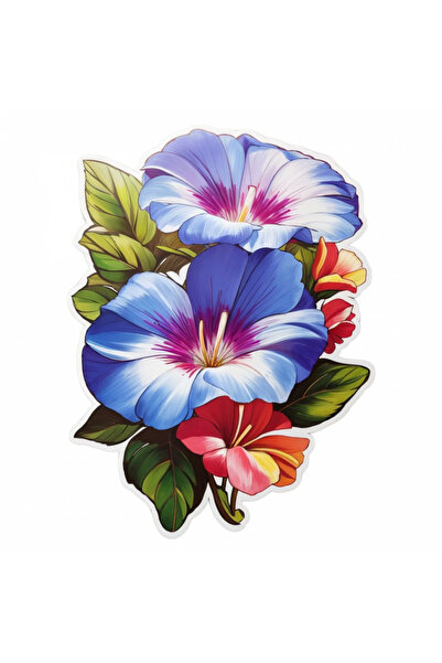 INOVATIX Set de 8 autocolante cu flori de zori, INOVATIX®. 6 cm