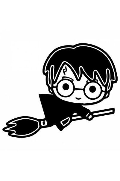 INOVATIX Set de 8 piese, Harry Potter călare pe o mătură, INOVATIX®. 6 cm