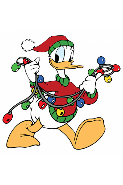 INOVATIX Σετ 8 τεμαχίων, Αυτοκόλλητο Ντόναλντ Ντακ που τεντώνει το χριστουγεν...