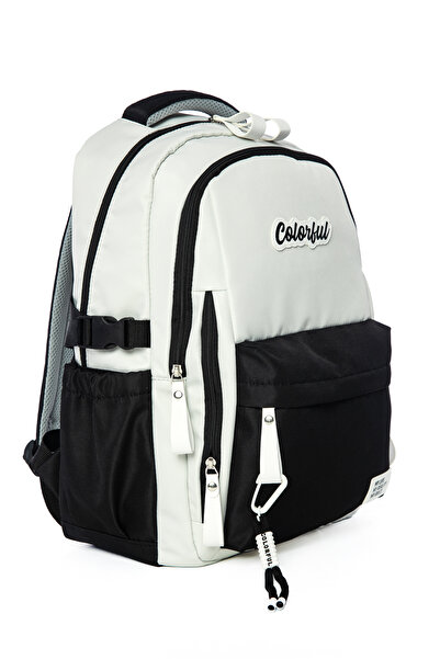 Colorful Urban Backpack Black - School Bag with Laptop Compartment Elementary School - Middle School - High School