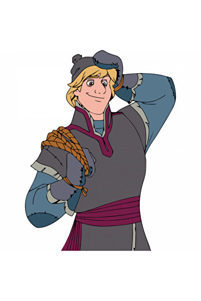 INOVATIX Set de 8 piese, autocolant Kristoff Frozen, INOVATIX®. 6 cm