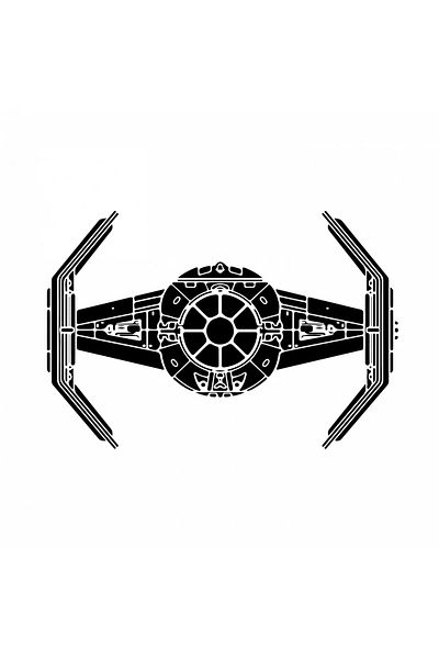 INOVATIX Set de 8 piese, autocolant Mandalorian Star Wars navă intergalactică, INOVATIX®. 6 cm