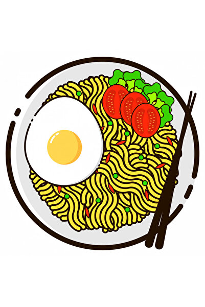 INOVATIX Set de 8 piese, autocolant mâncare indoneziană, INOVATIX®. 6 cm