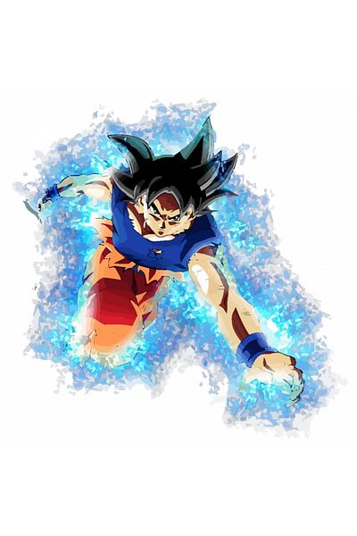 INOVATIX Set de 8 piese, autocolant Dragon Ball Goku ultra instinct 6, INOVATIX®. 6 cm