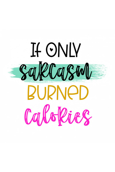 INOVATIX Set de 8 piese, autocolant „Doar sarcasm, calorii arse”, INOVATIX®. ...