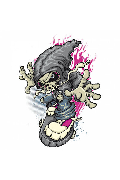 INOVATIX Σετ 8 τεμαχίων, Αυτοκόλλητο Κρανίο και Οστά, INOVATIX®. 6 εκ.