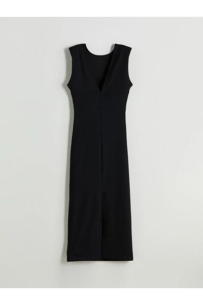 LC Waikiki Lcw Vision Crew Neck Smocked Crepe Dress