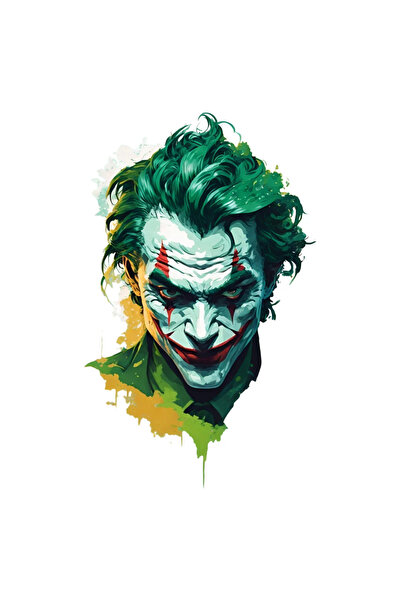 INOVATIX Set of 8 pieces, Sticker Joker portrait, INOVATIX®. 6 cm