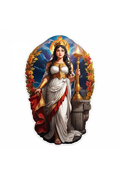 INOVATIX Σετ 8 τεμαχίων, Αυτοκόλλητο Θεάς Εστίας, INOVATIX®. 6 εκ.
