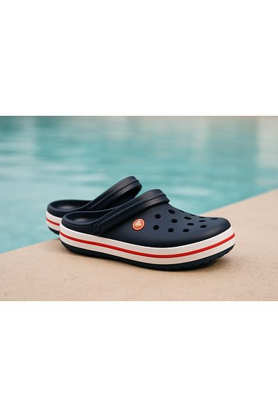 İncim Navy Blue Daily Comfortable Balcony Garden Pool Beach Slippers Unisex Slippers Sandals