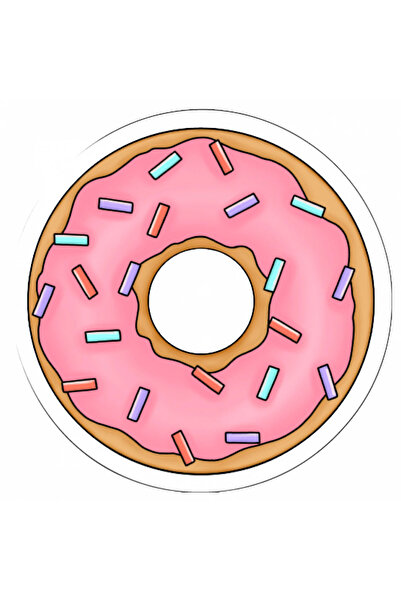 INOVATIX Set de 8 bucăți, autocolant gogoașă cu aromă de cireșe, INOVATIX®. 6 cm