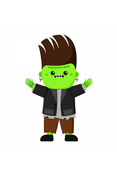 INOVATIX Set de 8 piese, autocolant Frankenstein, INOVATIX®. 6 cm