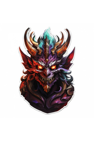 INOVATIX Set de 8 piese, autocolant Forneus cu ochi de foc, INOVATIX®. 6 cm