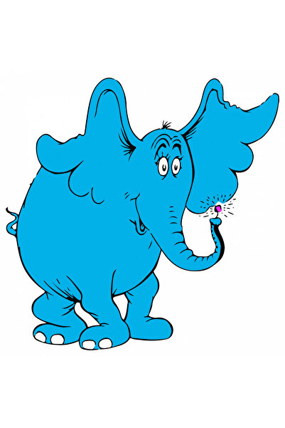 INOVATIX Set de 8 piese, autocolant Horton Elefantul, INOVATIX®. 6 cm