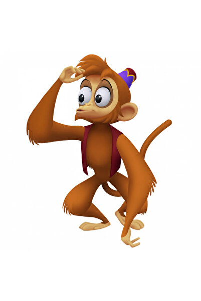 INOVATIX Set de 8 piese, autocolant Maimuța Abu din Aladdin, INOVATIX®. 6 cm