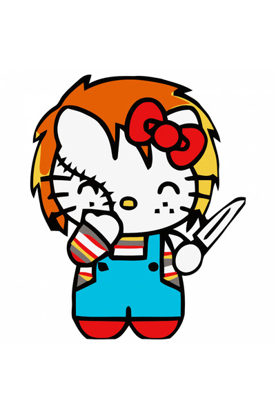 INOVATIX Set de 8 piese, autocolant Hello Kitty gospodină, INOVATIX®. 6 cm