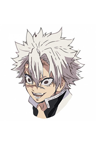 INOVATIX Set de 8 piese, autocolant anime Demon Slayer Kimetsu no Yaiba Sanem...