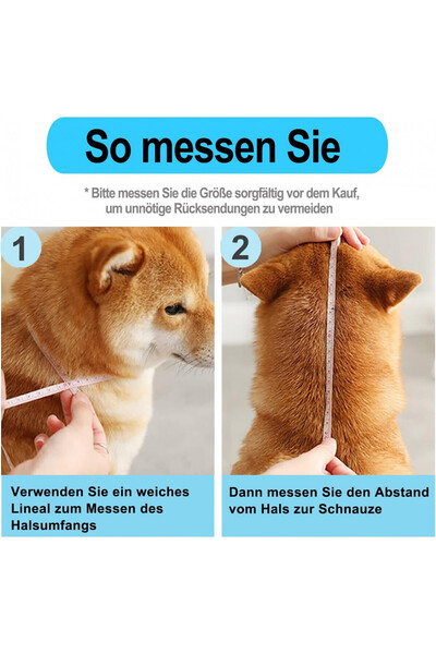 Supet zgardă pentru animale, PVC, gri/albastru, L