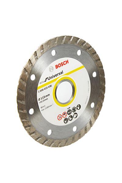Bosch Turbo Diamond Cutting Disc Silver 115 x 22.23mm