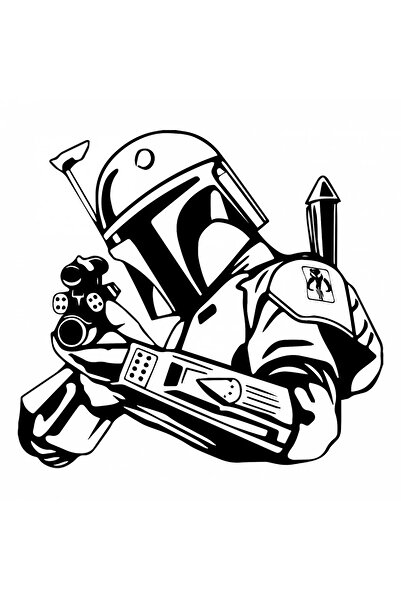 INOVATIX Set de 8 piese, autocolant Mandalorian Star Wars Boba Fett, INOVATIX...