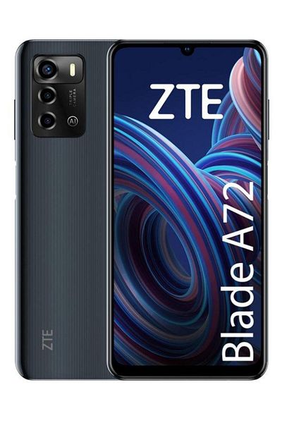ZTE Blade A72, ecran 6.75", 4GB RAM, 64GB stocare, Android 11, baterie 6000 mAh, Gri