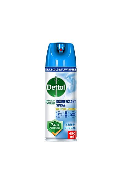 Dettol Crisp Breeze Anti-Bacterial All in One Disinfectant Spray 450 ml