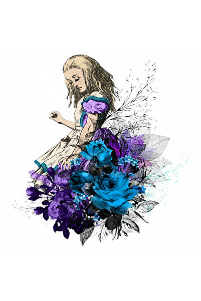 INOVATIX Set de 8 piese, autocolant pictat Alice în Țara Minunilor, INOVATIX®...