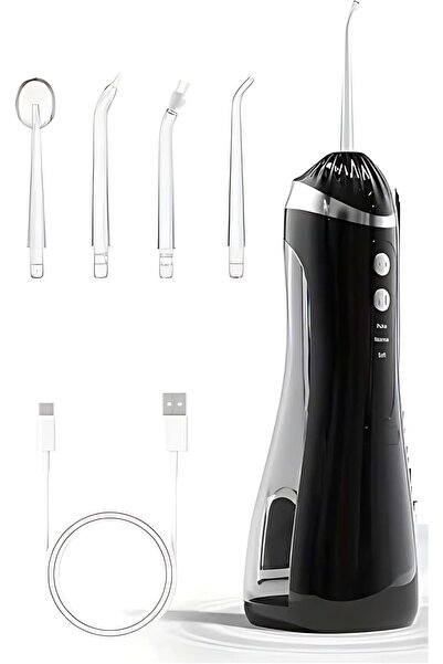 Biki جهاز تنظيف الأسنان بالماء - لاسلكي محمول بأربعة أوضاع، جهاز ري فموي IPX