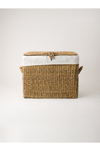 Minihol Herme Hasır Sandık / Sepet (44 CM)