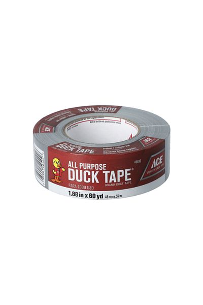 ACE All Purpose Water-Resistant Indoor and Outdoor Duck Tape Grey 1.88inch x 60yd