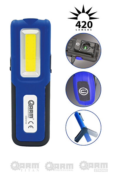 ARM TİTAN 420 LÜMEN ŞARJLI LED LAMBA