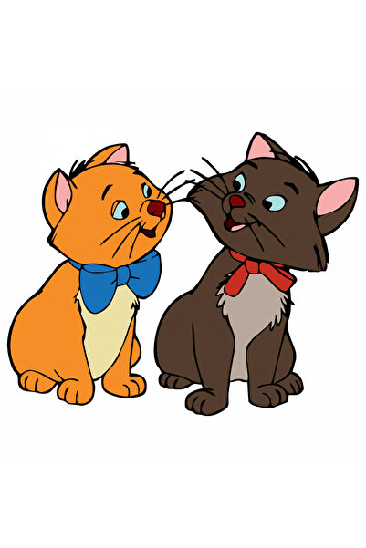 INOVATIX Σετ 8 τεμαχίων, Αυτοκόλλητο Οι Αριστογάτες Τουλούζ και Μπερλιόζ, INO...