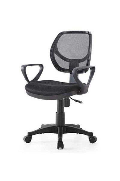 COOYA Office Computer Chair Seat,Height Adjustable 360° Swivel,with Armrests,Upholstered Mesh,Low-Back
