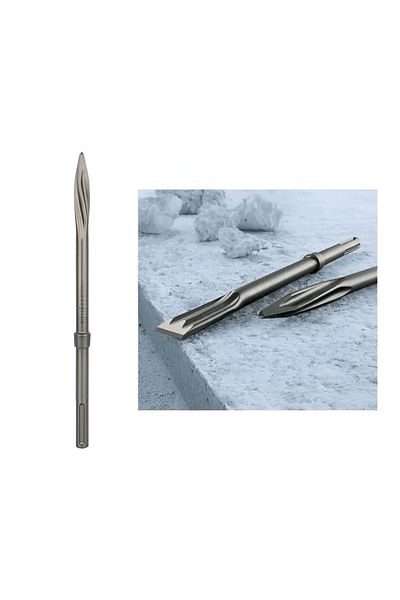 Bosch SDS Max R-Tec Pointed Concrete Chisel Grey 400mm