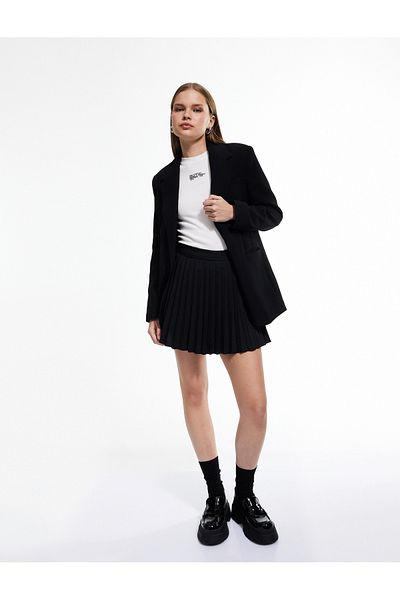 Koton Pleated Basic Mini Skirt