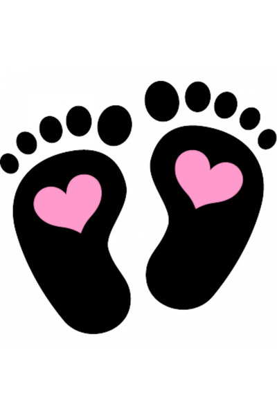 INOVATIX Set de 8 piese, autocolant cu inimă și picioare de bebeluș, INOVATIX...