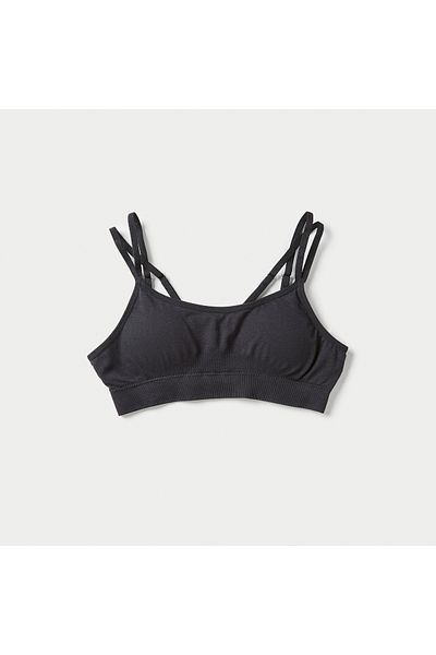 Juniors Solid Training Bra With Adjustable Straps - Set Of 2