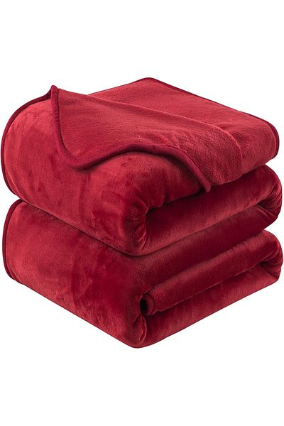 Generic سمارت هوم بطانية مخمل خفيفه ، بطانية دافئة خفيفة الوزن بمقاس كبير، 950 جرام بمقاس 220X200 سم