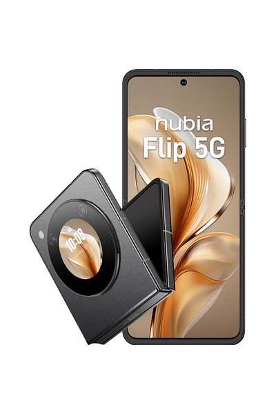 ZTE Telefon Mobil ZTE Nubia Flip, 6.9" Foldable OLED, Snapdragon 7 Gen 1, 8GB RAM, 256GB, 5G, Negru