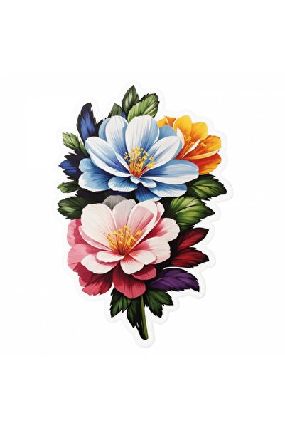 INOVATIX Set de 8 bucăți, autocolant Flori Veronica, INOVATIX®. 6 cm