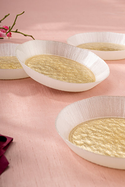 Emsan Golden 4 Piece Glass Upright Bowl 21 cm