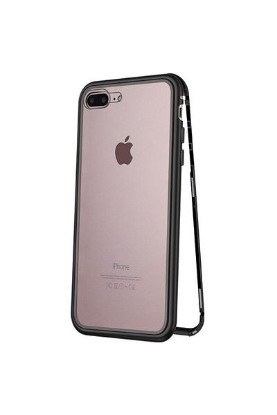 OEM Carcasă magnetică 360 pentru iPhone 8 Plus, neagră